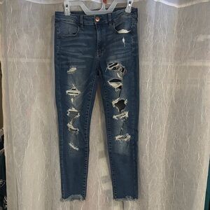 Distressed American Eagle Jeans